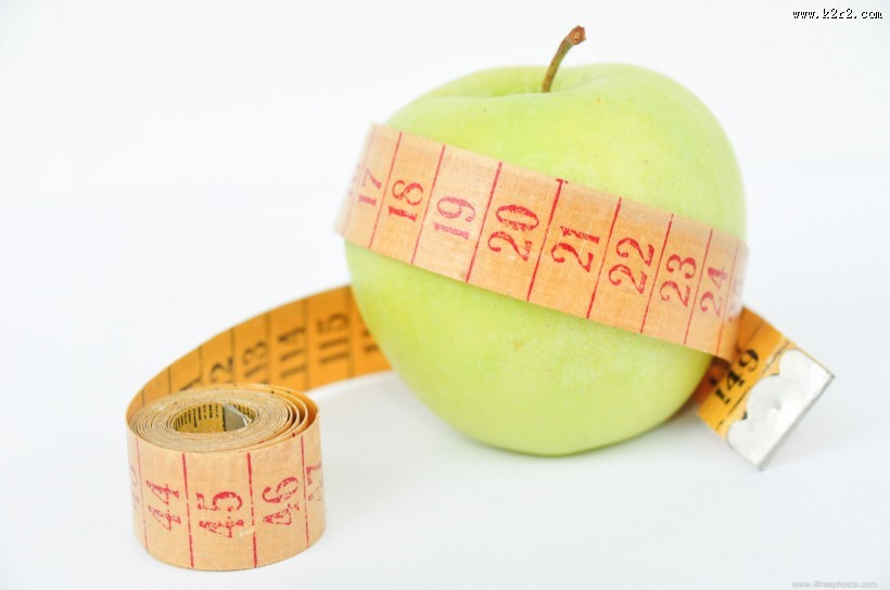 测量苹果创意图片