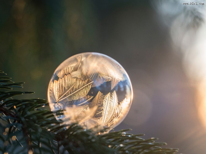 冰冻气泡高清图片