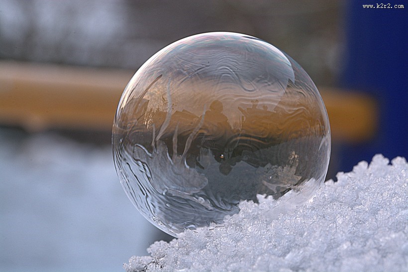 冰冻气泡高清图片