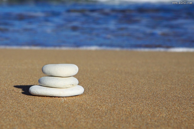 圆润可爱的鹅卵石图片