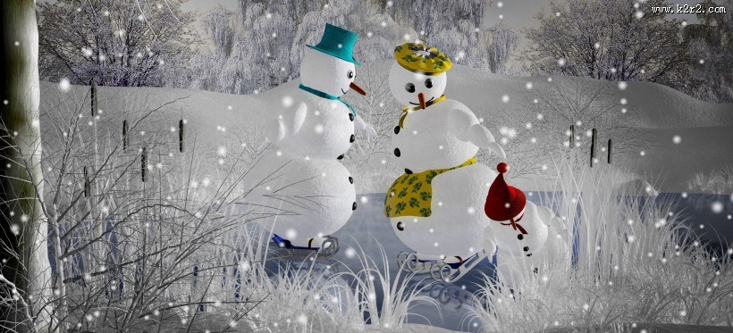 雪人图片