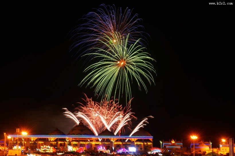 节日的烟花图片