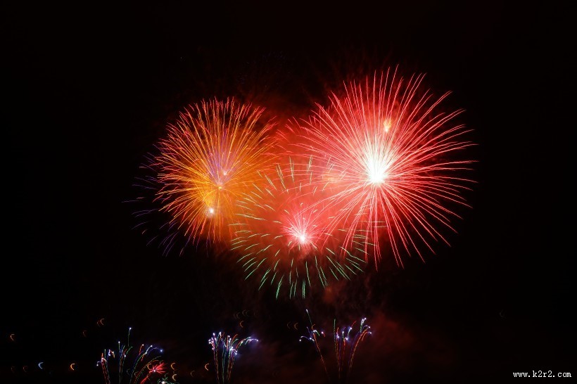 灿烂的烟花图片
