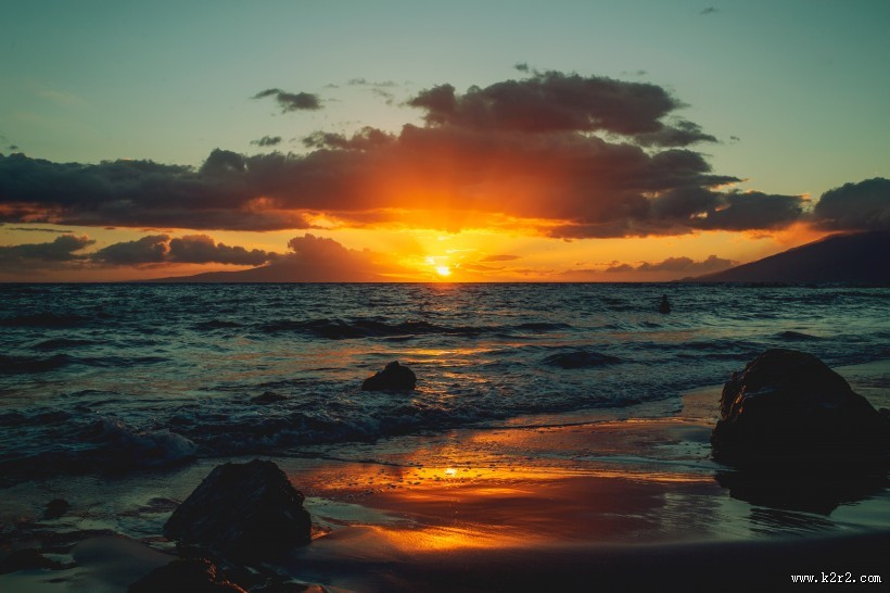 清晨的朝阳图片