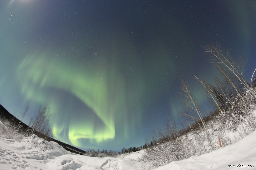 难得一见的极光美景图片