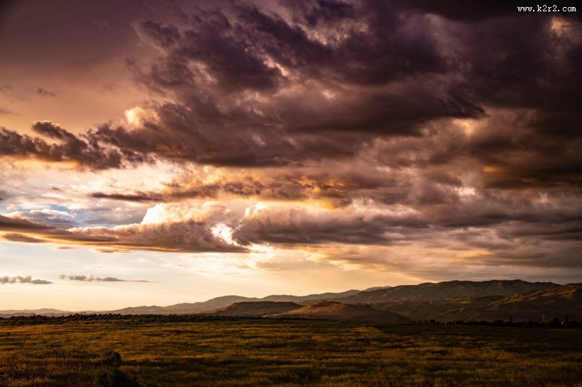 美丽的晚霞图片