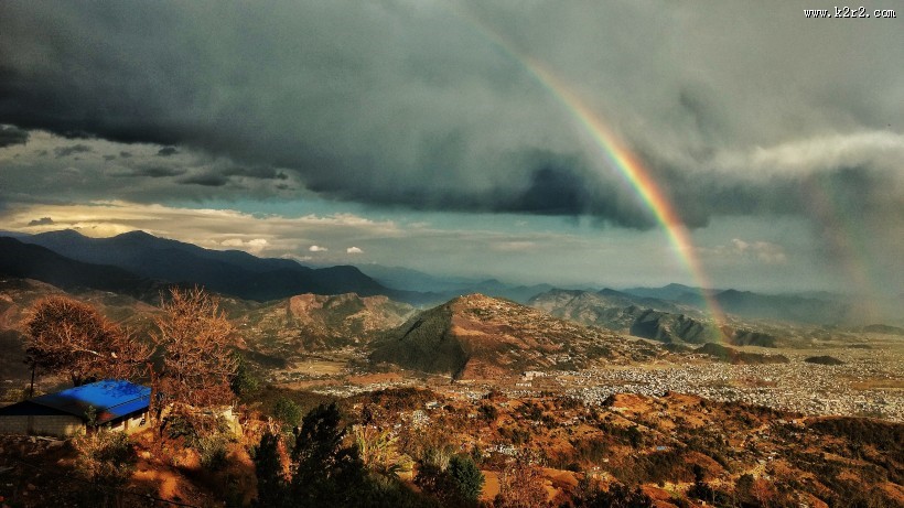 绚丽的彩虹图片