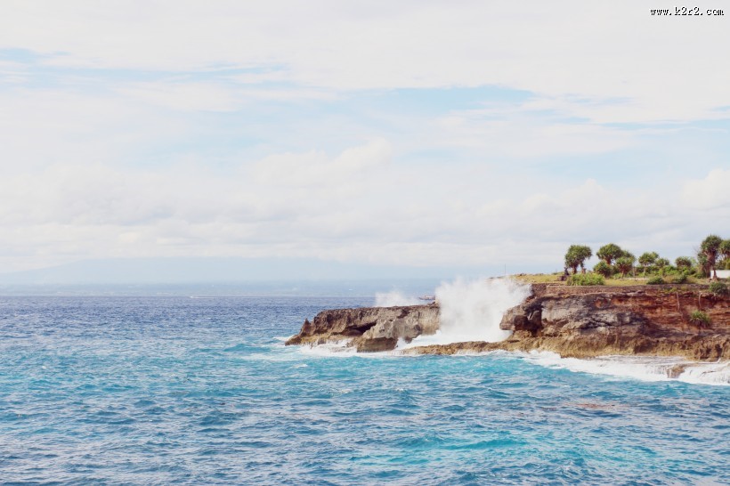 壮阔的大海风景图片