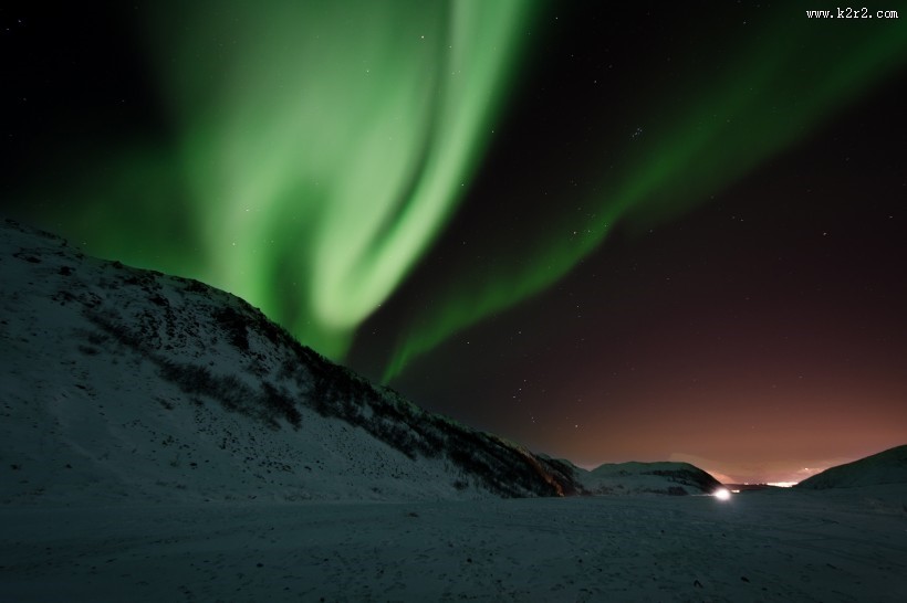 美丽的极光图片