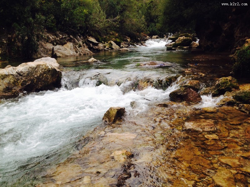 清澈见底的湖泊图片