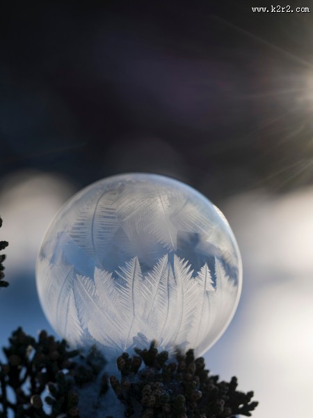 冰凝结成的圆球图片大全