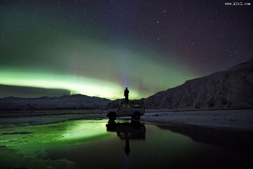 美丽的极光图片