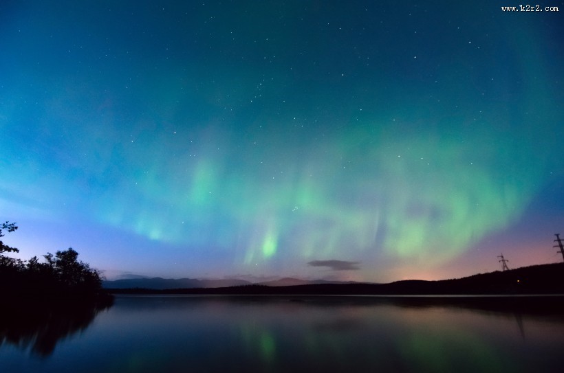 美丽的极光图片大全