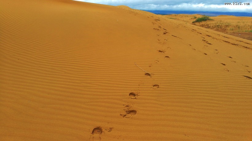 广阔的沙漠风景图片