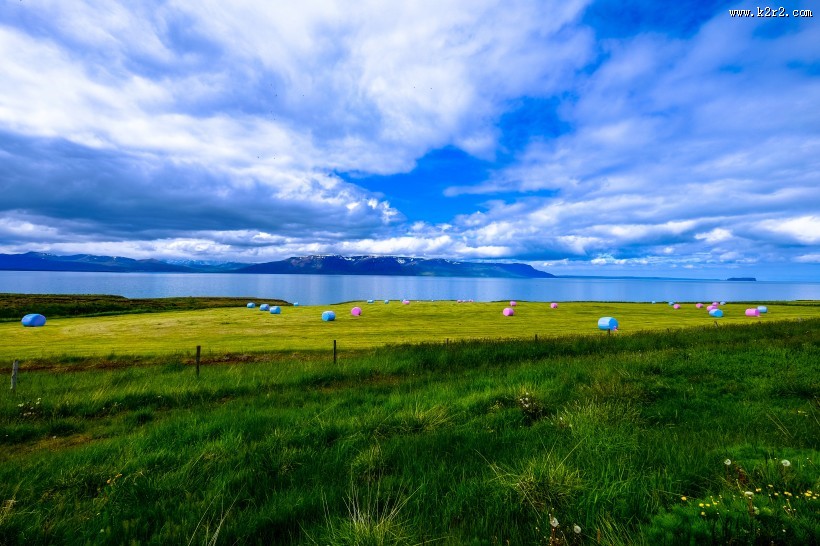 蓝天白云草原图片