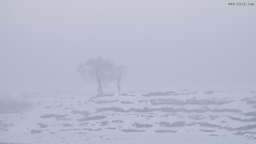 大自然的馈赠唯美雪景图片