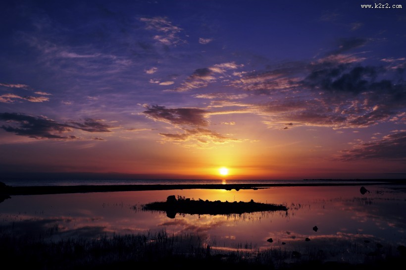 唯美夕阳黄昏落日风景图片大全