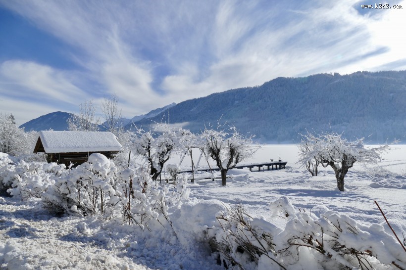 唯美冰雪风景图片