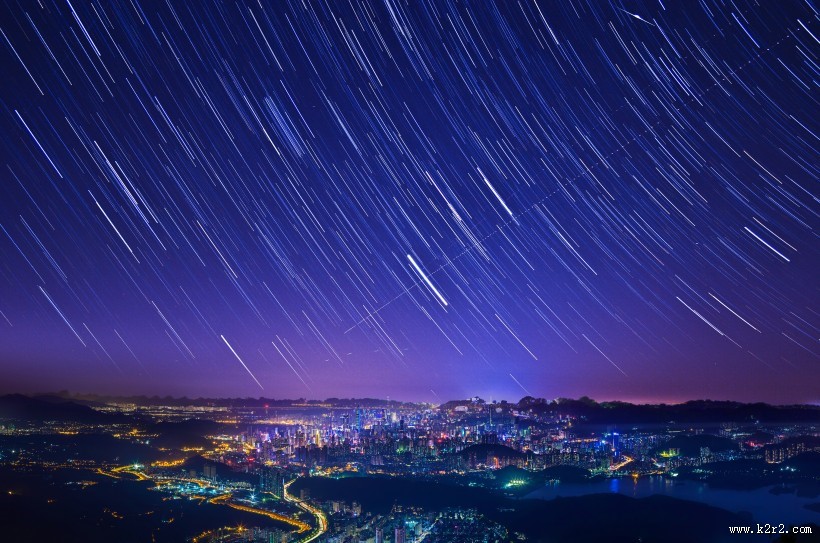 美妙灿烂的星空图片