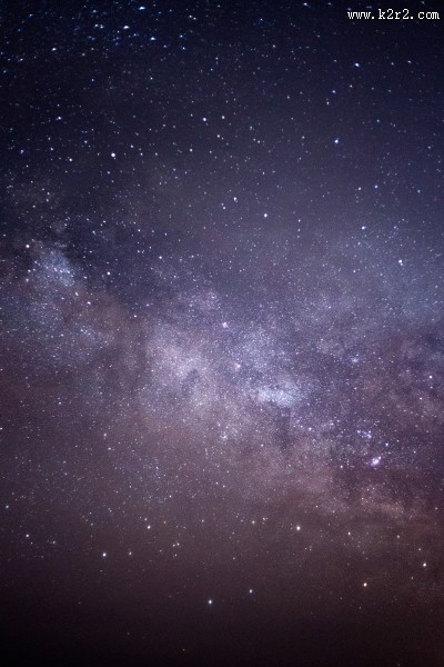 延时拍摄的星空图片