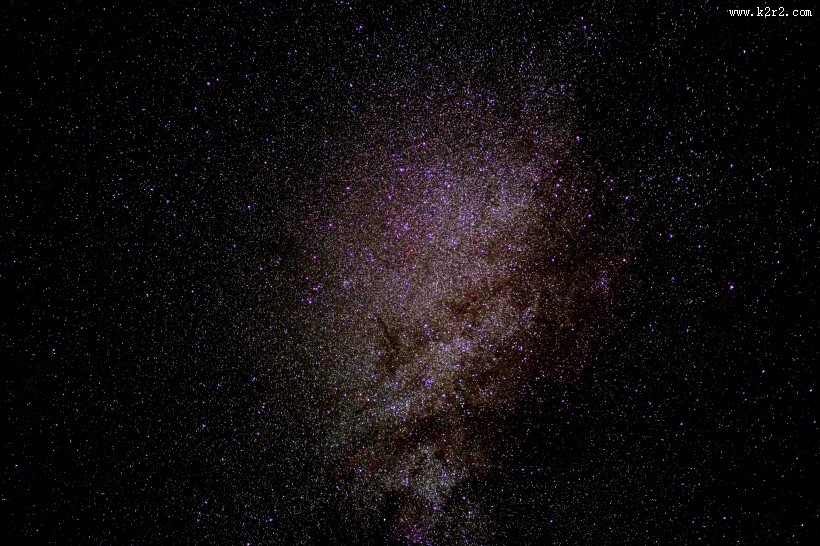 延时拍摄的星空图片