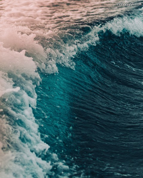 大海中的海浪图片