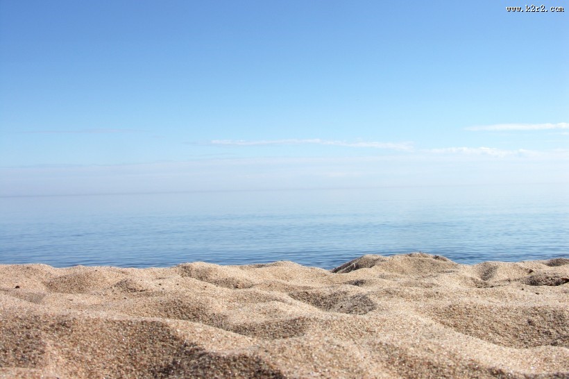 柔软的度假海滩风景图片