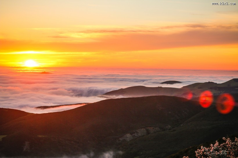 唯美的夕阳图片