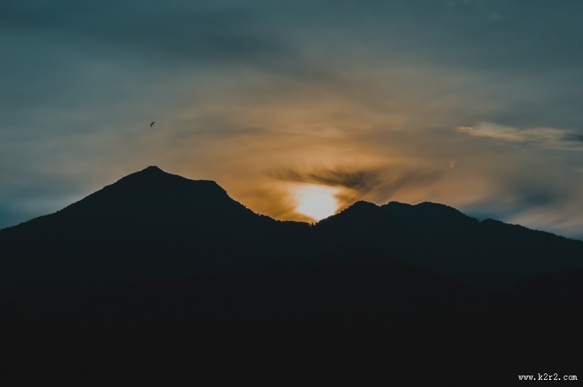 黄昏时天空美景图片