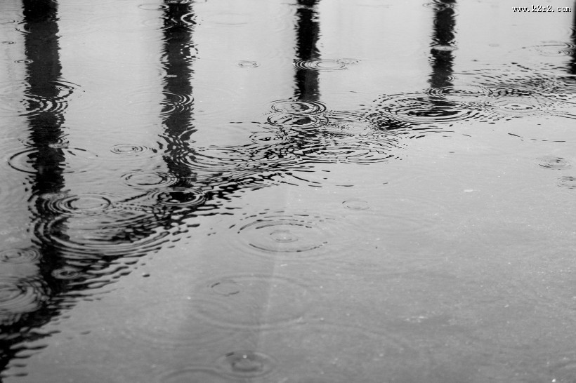 唯美的下雨天图片