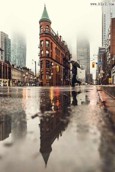 唯美的下雨天图片