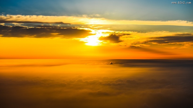 唯美的日出风景图片