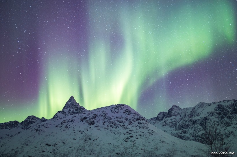 美丽的极光图片