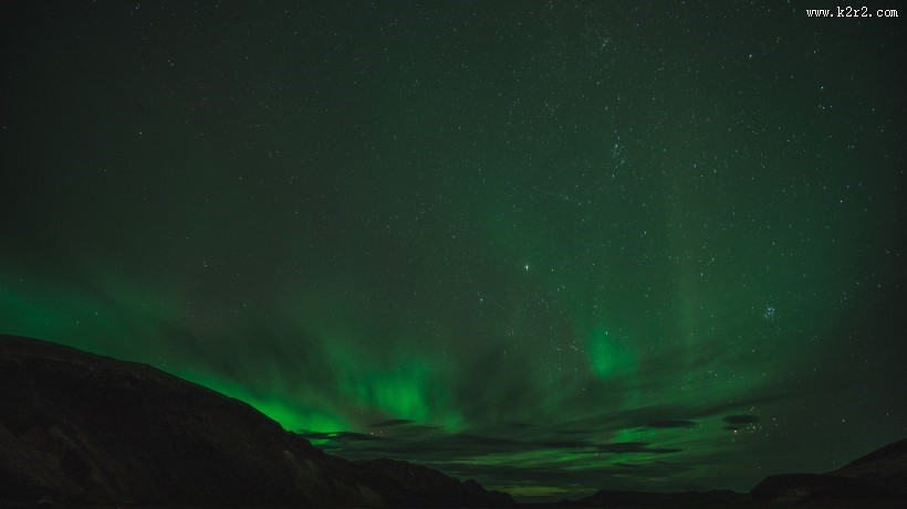 美丽的极光图片