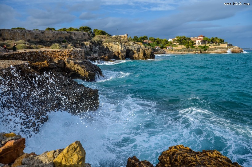 地中海海岸风光图片
