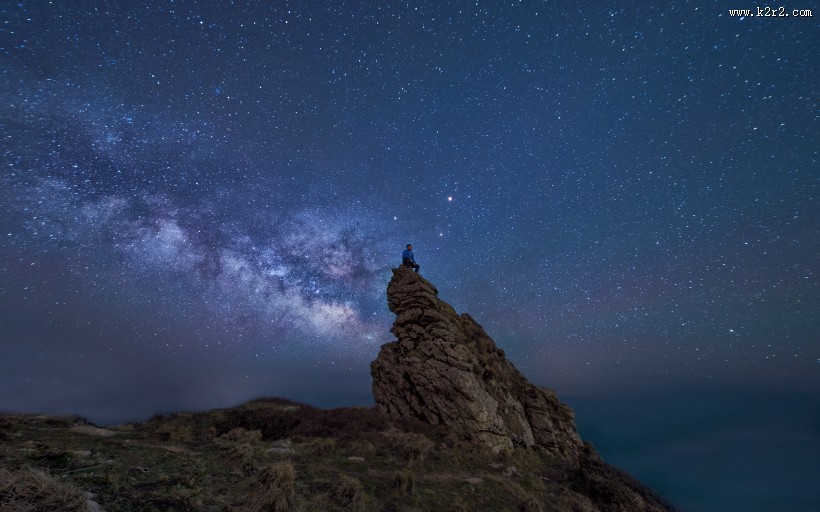 浩瀚的星空银河风景图片