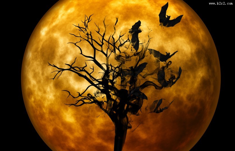 中秋圆圆的月亮图片