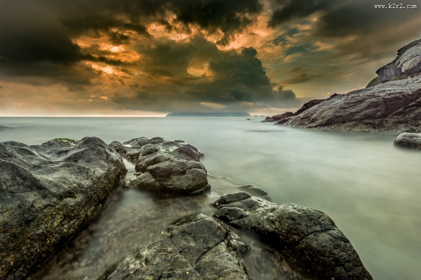 海边礁石图片大全