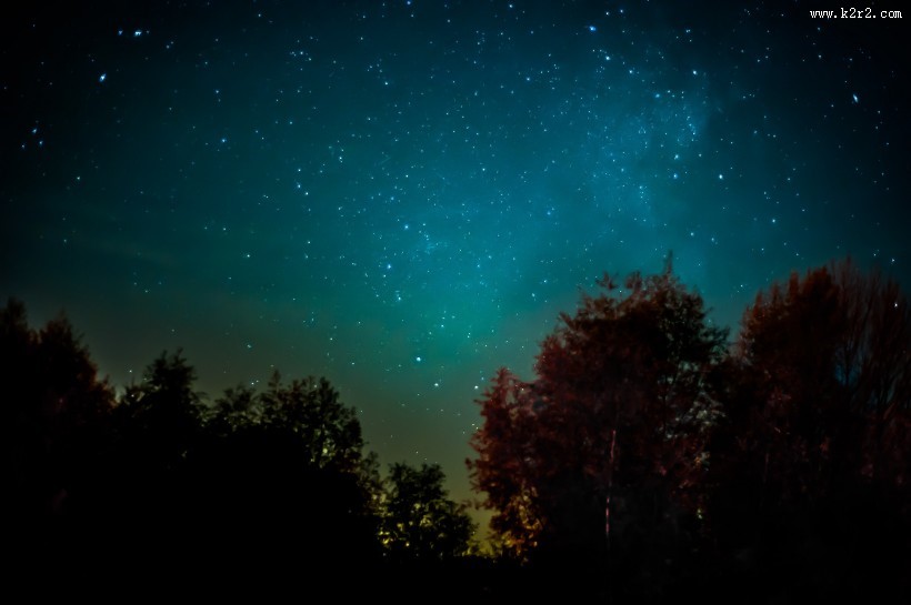 璀璨的星空夜景图片大全