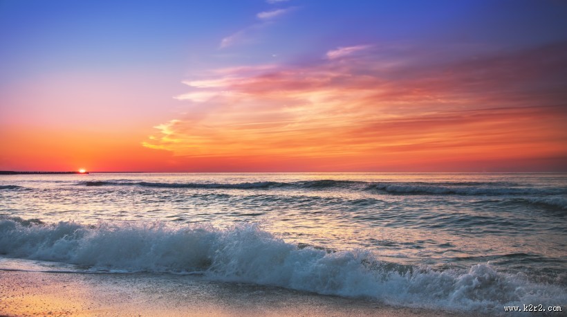 海边日出风景图片