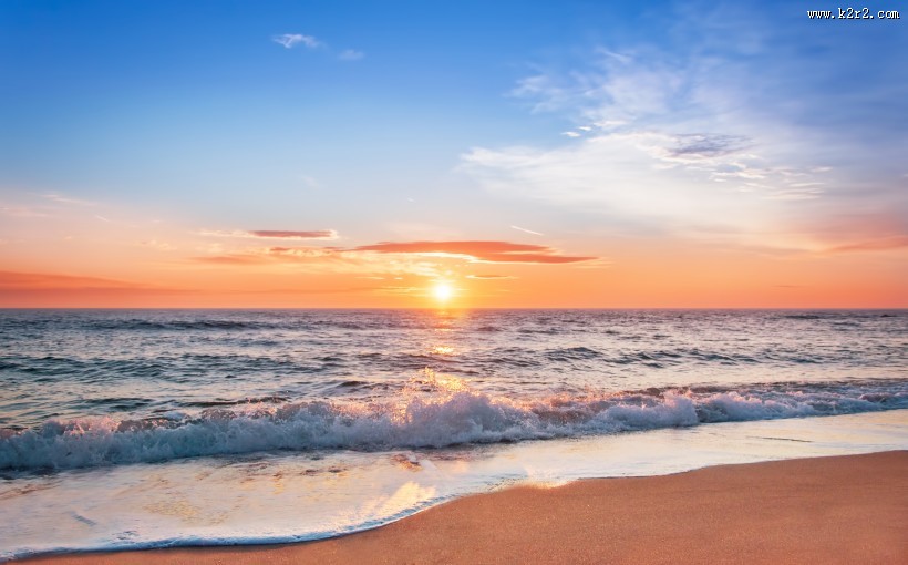 海边日出风景图片
