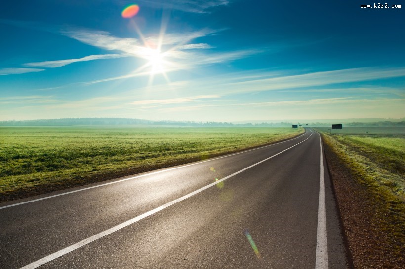 公路唯美风景图片