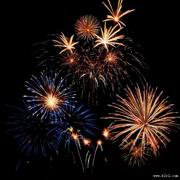 夜空灿烂的烟花图片大全