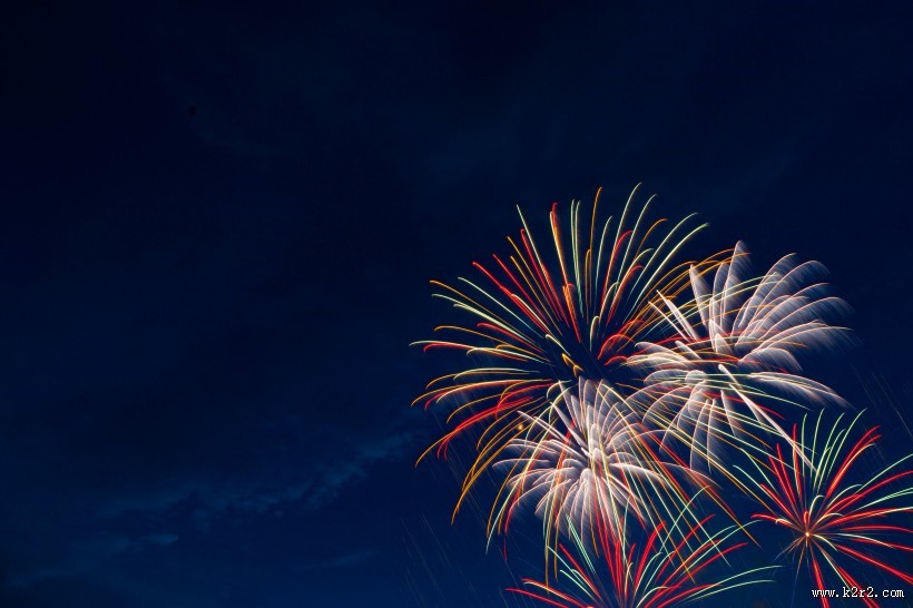 夜空灿烂的烟花图片大全