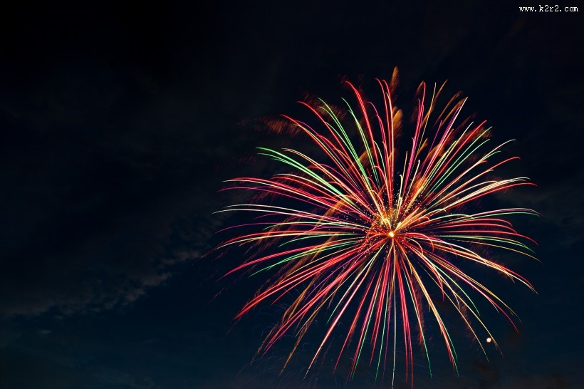 夜空灿烂的烟花图片大全