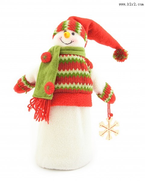 可爱的雪人风景图片