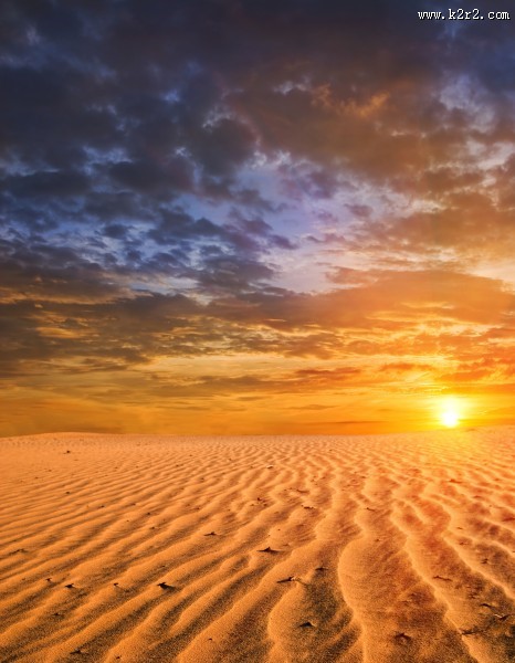 荒芜的沙漠图片