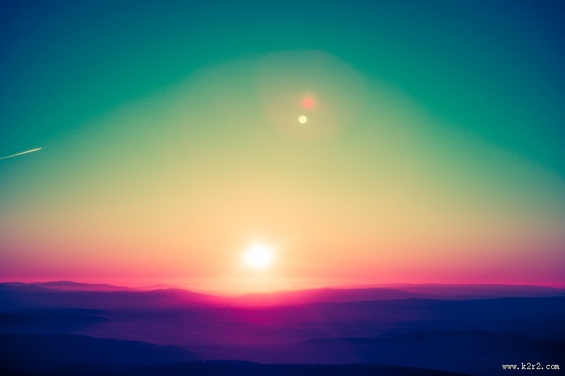 美丽的夕阳景色图片