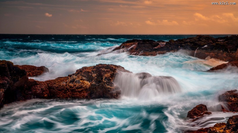 海潮风光图片大全