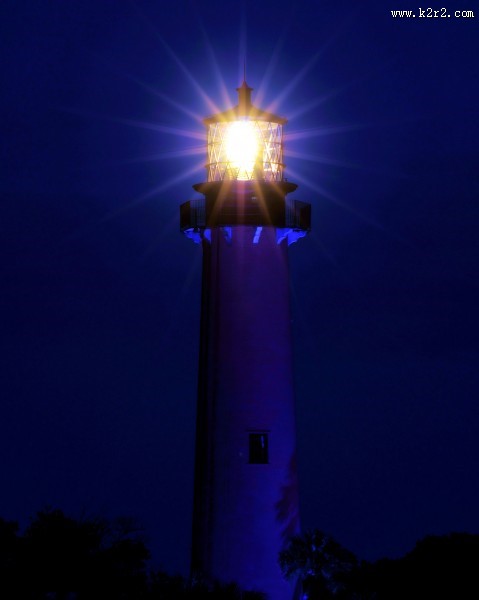 海岸灯塔风景图片